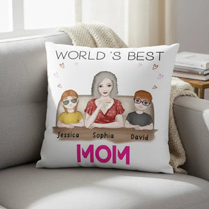 World´s best mom - Personalized Mom Pillow
