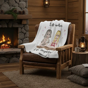 Like mother like daughter - Personalized Mom Blanket