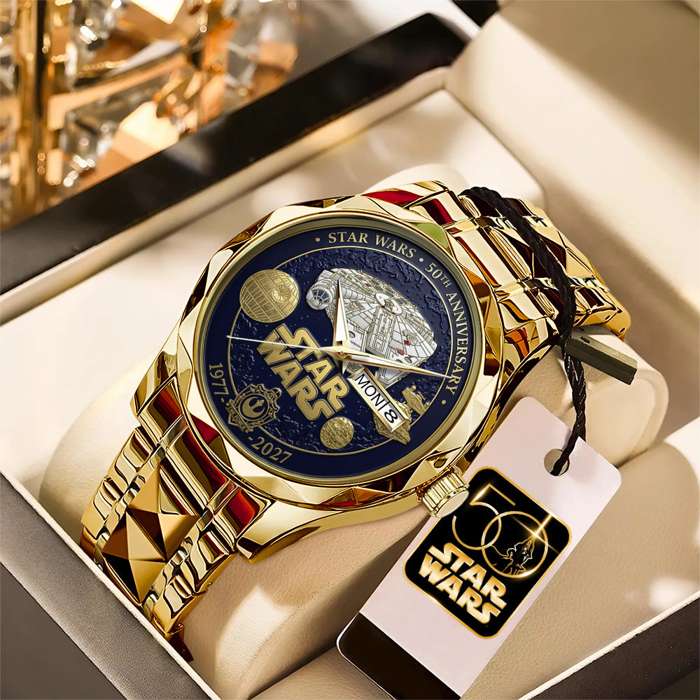Star Wars 50th Anniversary Alloy Luxury Quartz Watch – MNPST0396