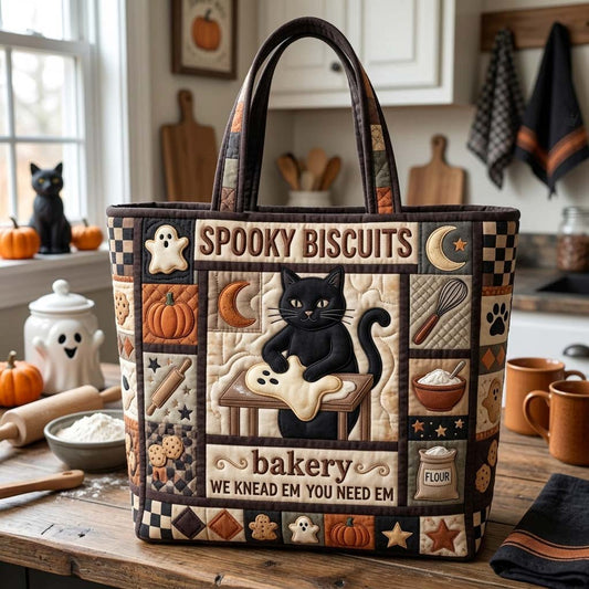 The Spooky Biscuits Quilt Tote
