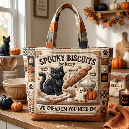 Everyday Spooky Bakery Quilted Tote