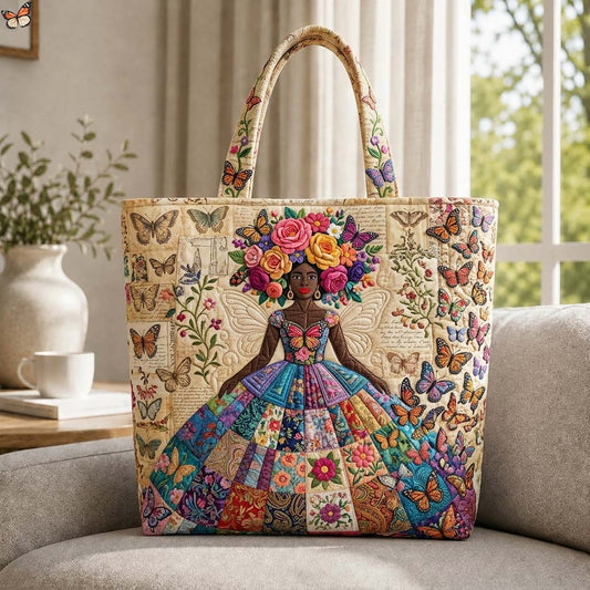 The Garden Fairy Quilted Tote