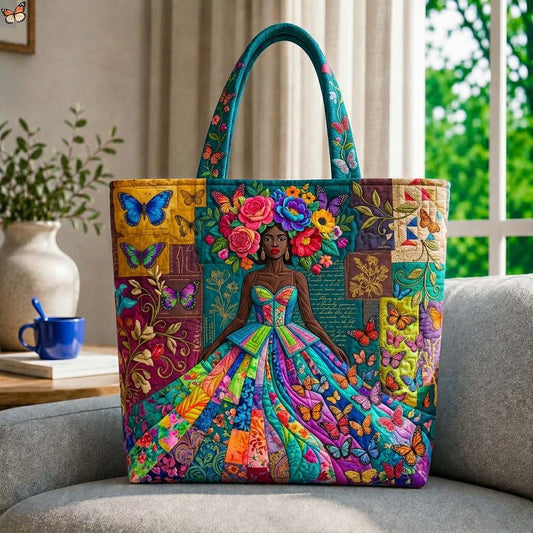 The Vibrant Queen Quilted Tote