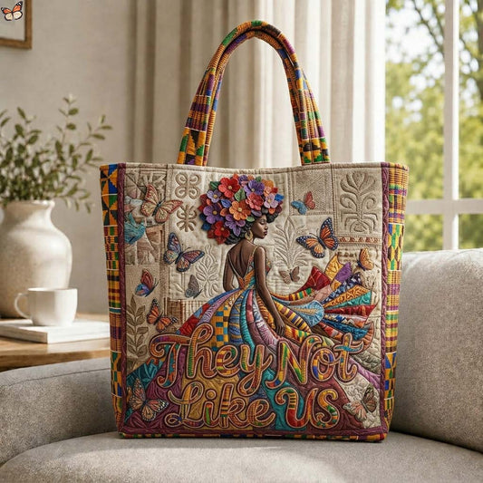 The Heritage Butterfly Quilted Tote