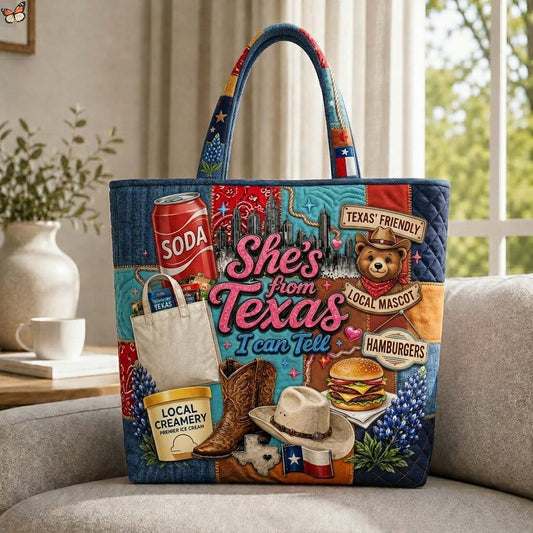 The Texas Local Charm Quilted Tote