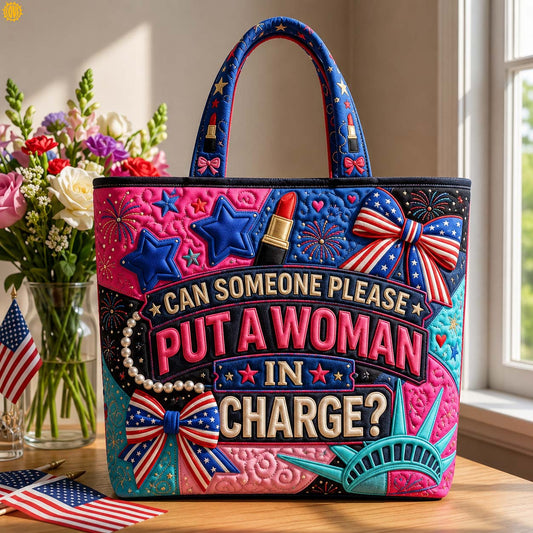 The Patriotic Power Quilted Tote
