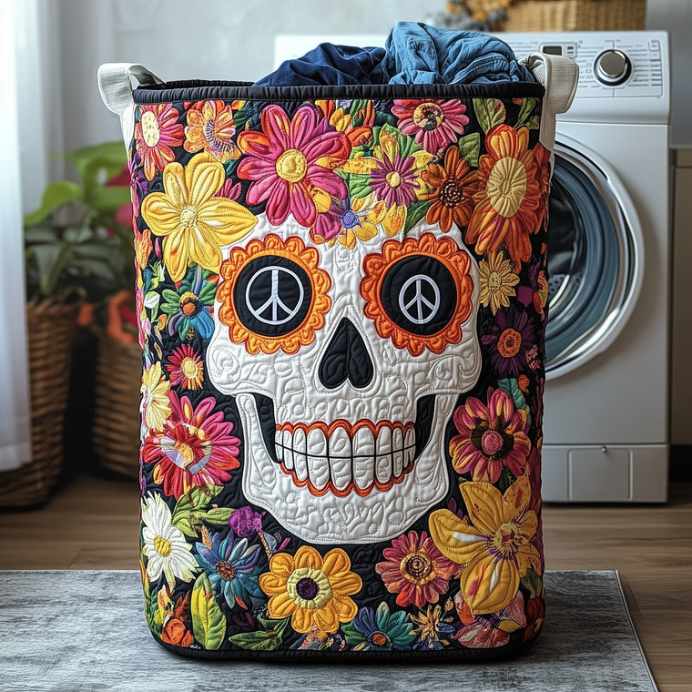 Skull In Bloom Tote Bag