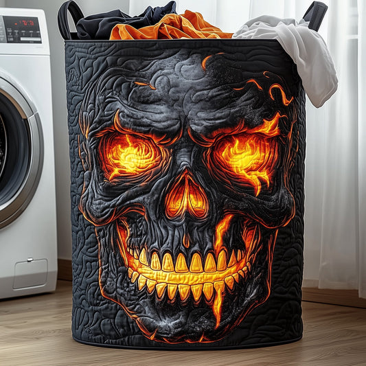 The Lava Skull Quilted Laundry Basket Tote