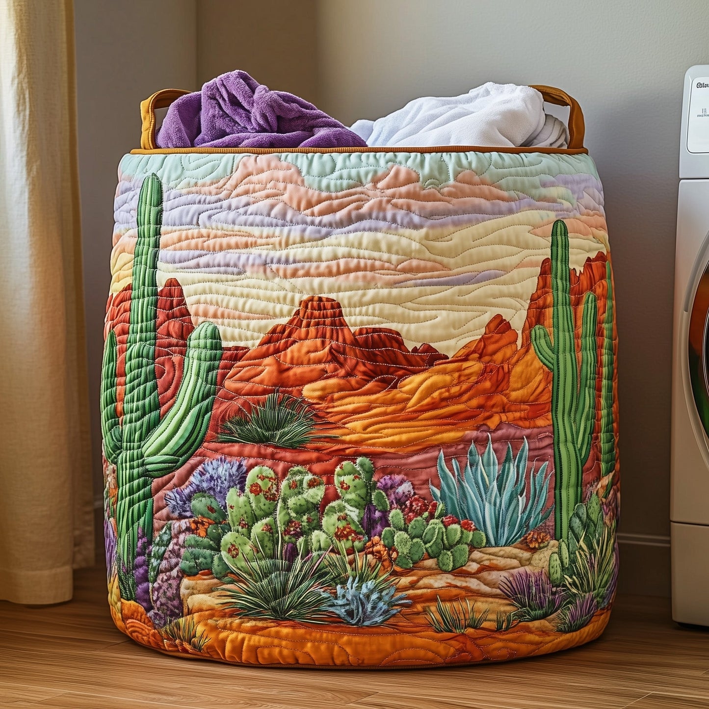 Cactus Heaven Laundry Quilted Tote