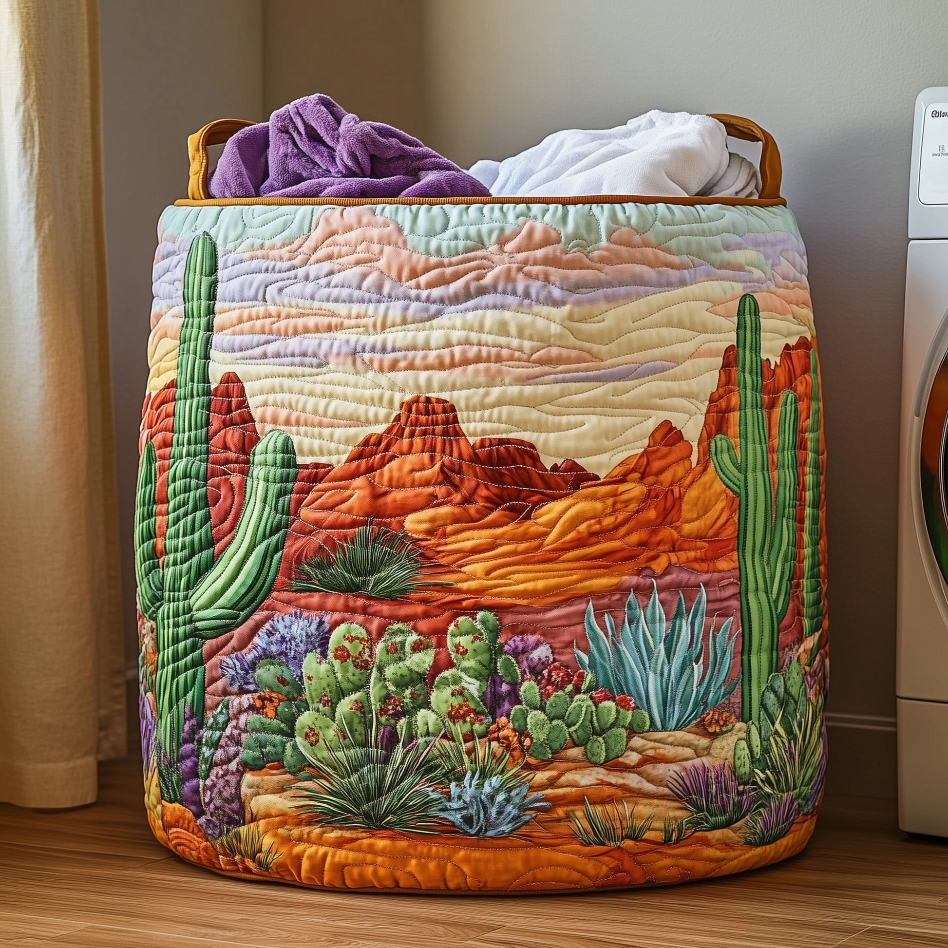 Cactus Heaven Laundry Quilted Tote