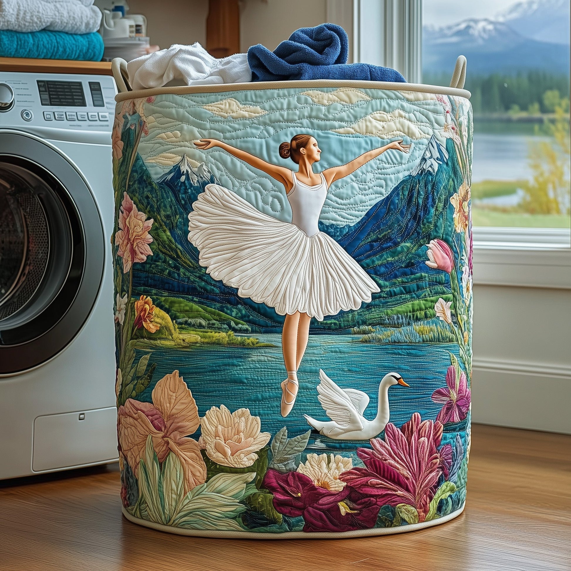 Elegant Ballerina Laundry Quilted Tote