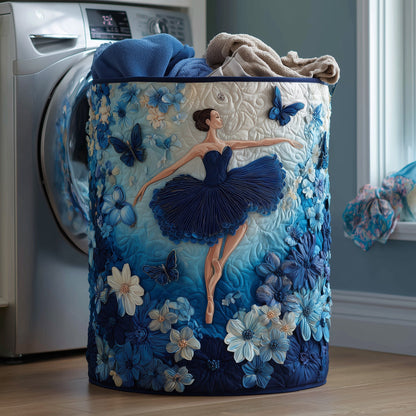 The Elegant Ballerina Quilted Laundry Basket Tote 0085