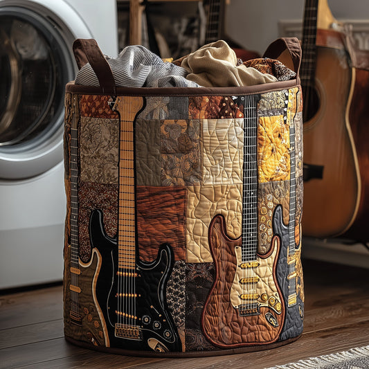 Vintage Guitar Laundry Tote Bag