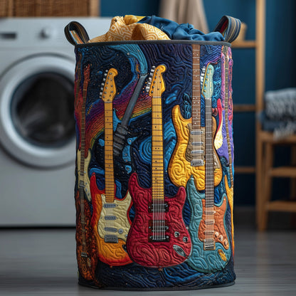 Radiant Guitar Laundry Tote Bag