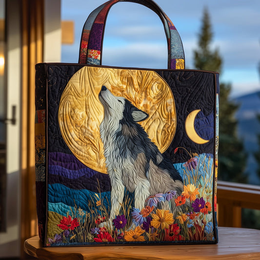 Howling Wolf Moon Tote Bag