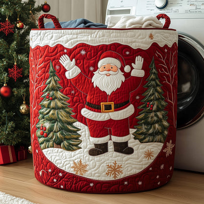 Santa Delight Laundry Tote Bag