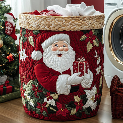 Santa Dream Laundry Quilted Tote