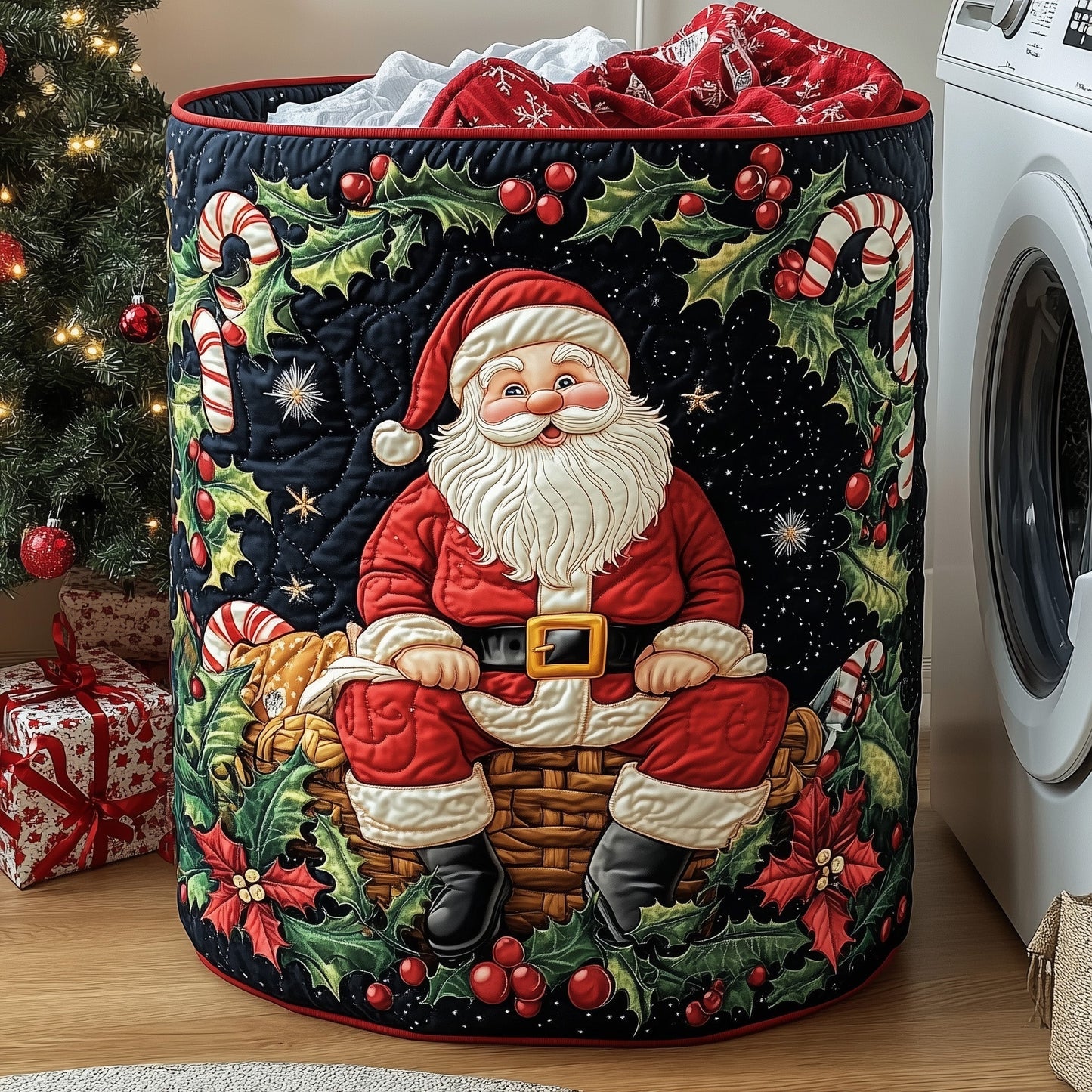 Santa Holiday Cheer Tote Bag