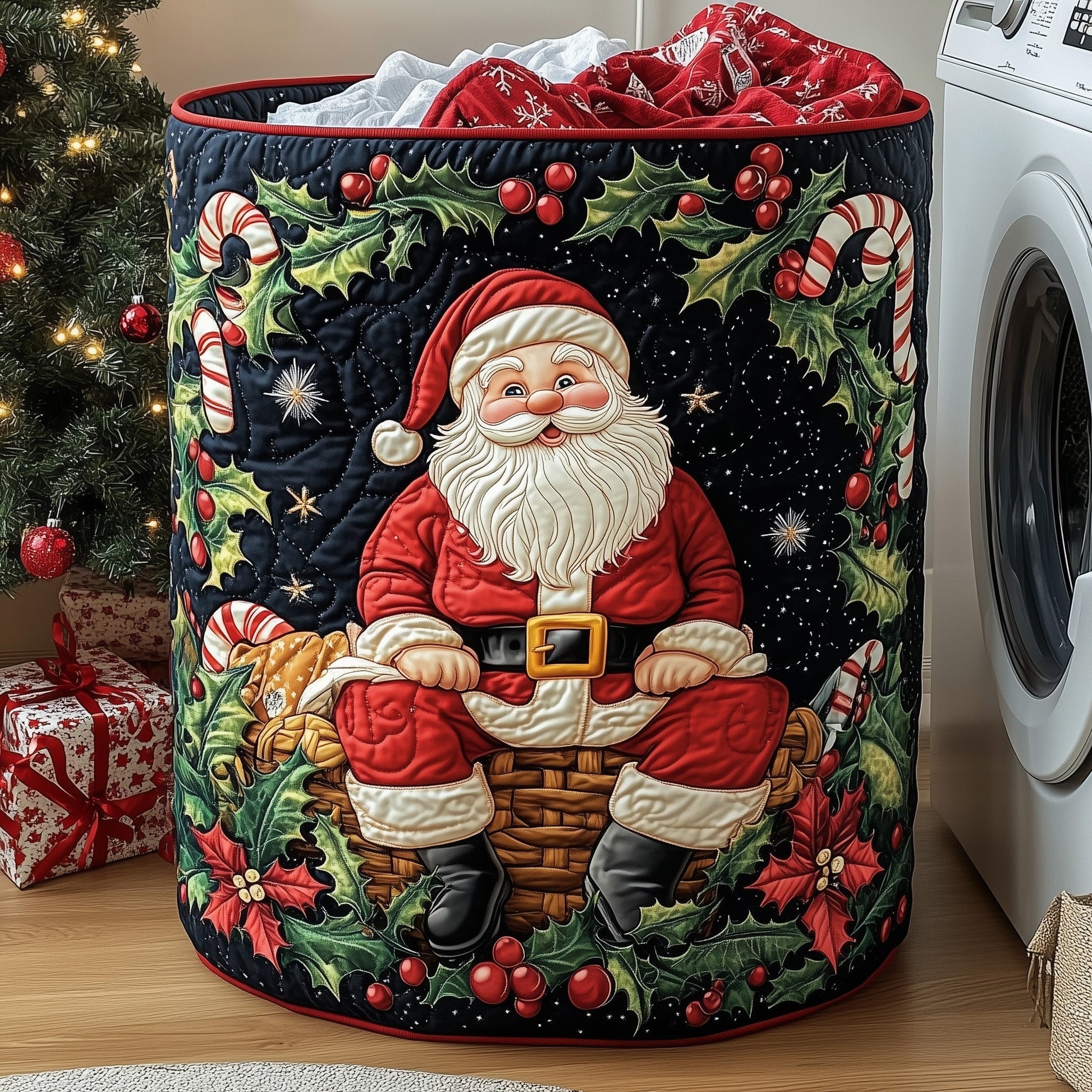 Santa Holiday Cheer Tote Bag