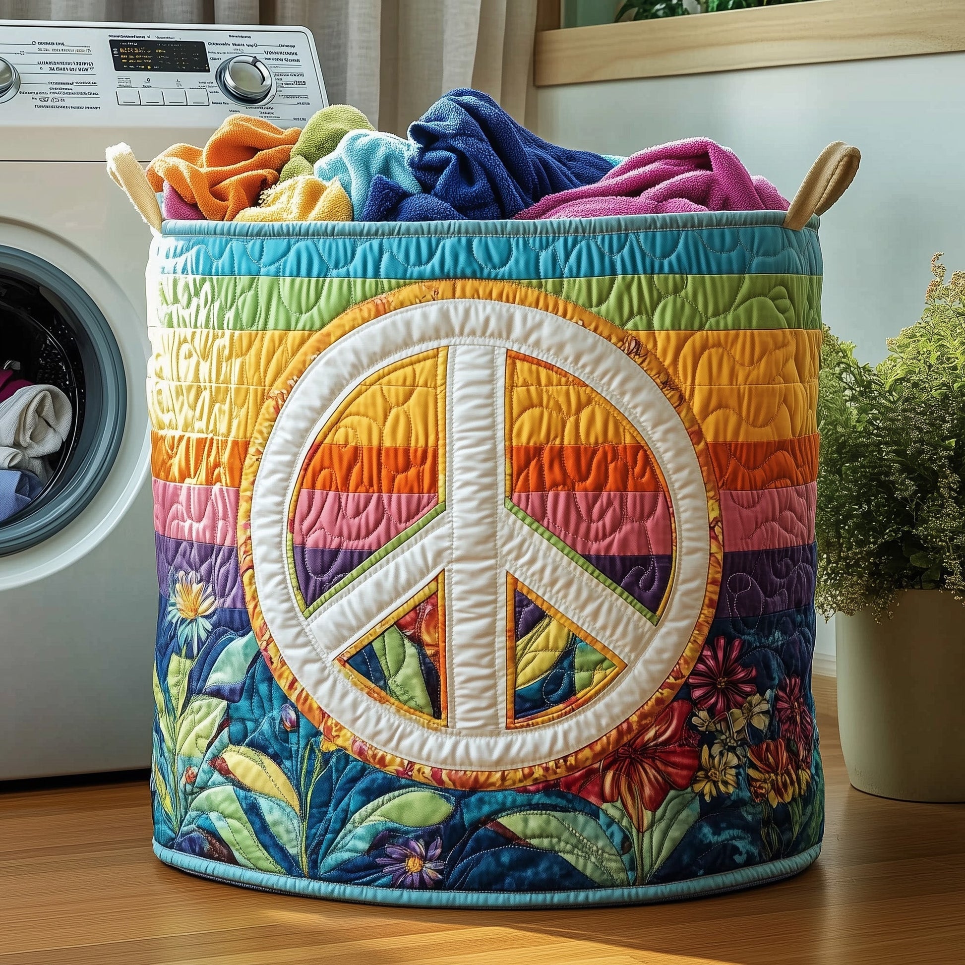 Hippe Peace Sign Tote Bag
