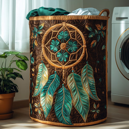 The Dreamcatcher Serenity Quilted Laundry Basket Tote 0227