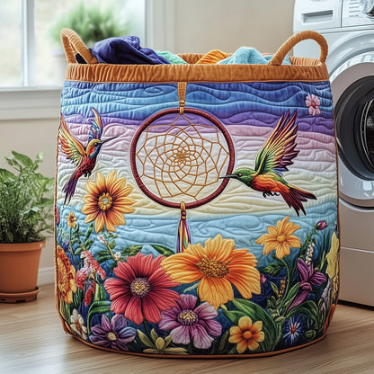 The Dreamcatcher Serenity Quilted Laundry Basket Tote 0230