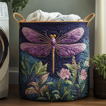 Elegant Dragonfly Laundry Quilted Tote