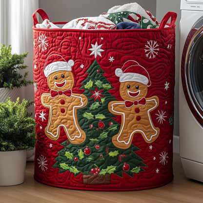 Festive Gingerbread Laundry Tote Bag