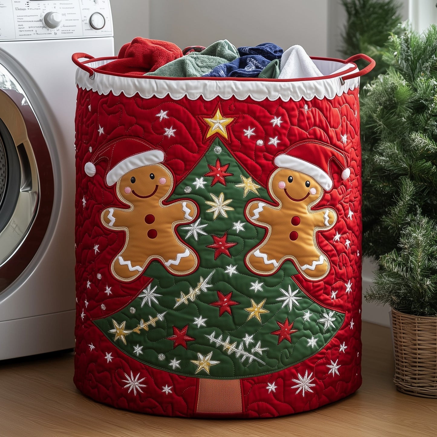 Everyday Gingerbread Quilted Tote Bag