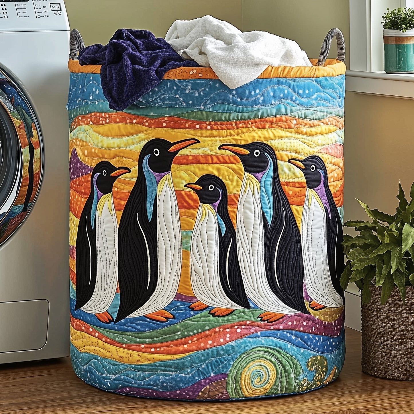 Penguin Heaven Laundry Tote Bag