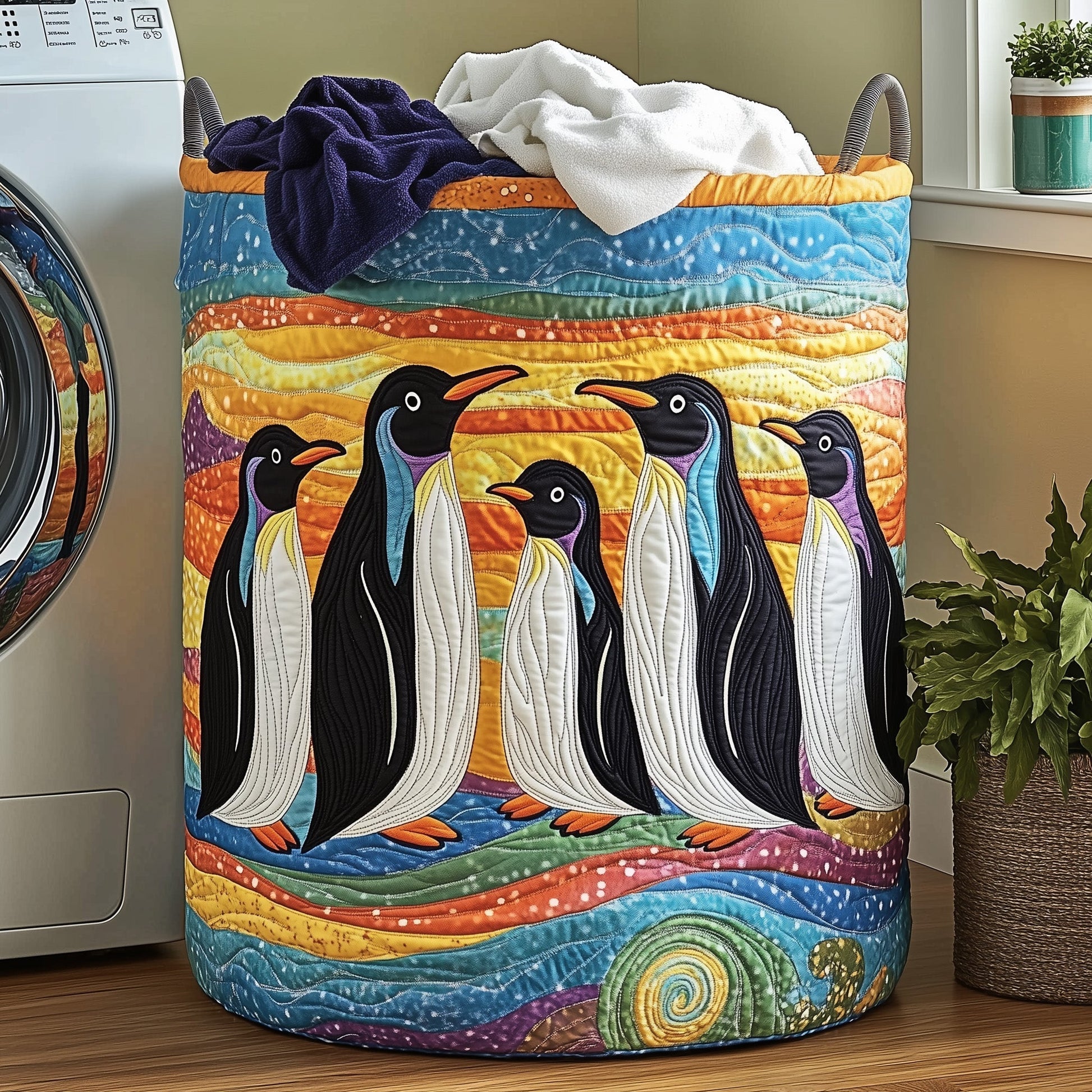 Penguin Heaven Laundry Tote Bag
