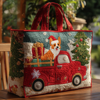 Everyday Corgi Quilted Tote Bag