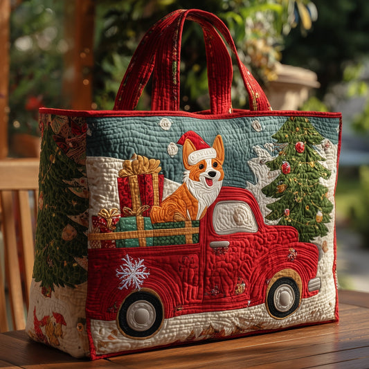 Everyday Corgi Quilted Tote Bag
