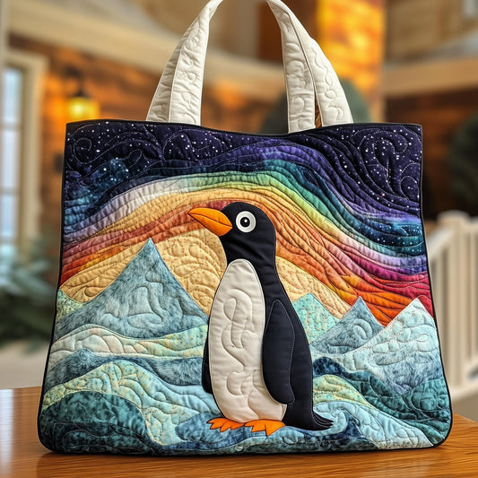 The Penguin Charm Quilted Tote