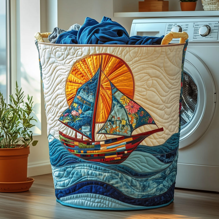Sailling Ship Laundry Tote Bag