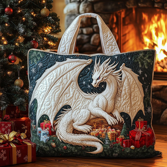 White Dragon Gifts Quilted Tote