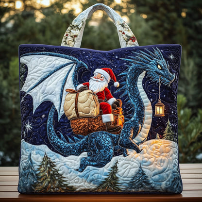 Everyday Santa Dragon Quilted Tote