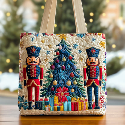 Everyday Nutcracker Christmas Quilted Tote