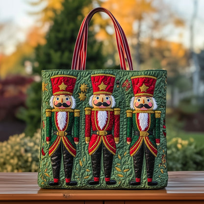 Everyday Nutcracker Soldiers Quilted Tote