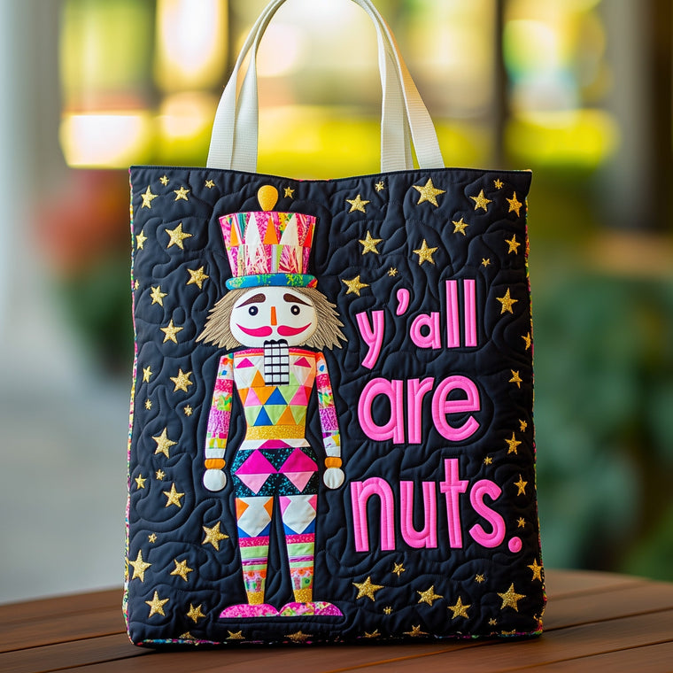 Everyday Nutcracker Stars Quilted Tote