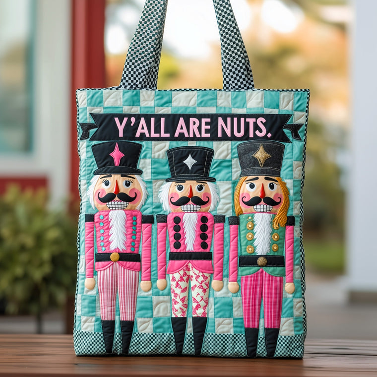 Everyday Festive Nutcracker Quilted Tote