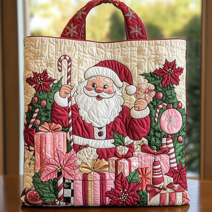 Santa Claus Gifts Quilted Tote