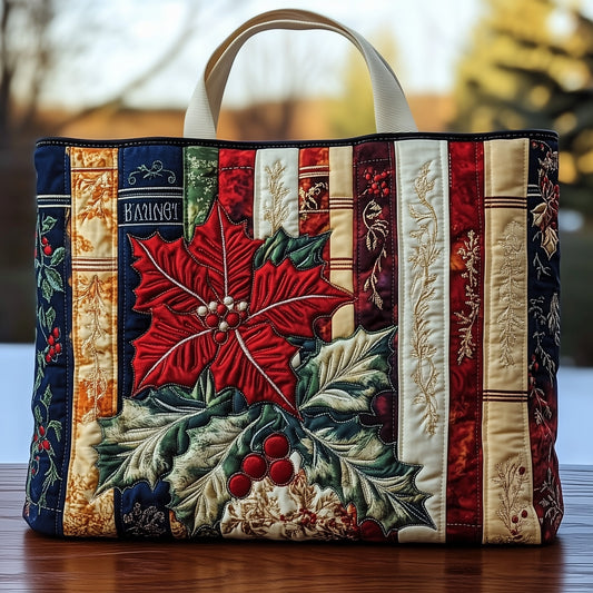 The Festive Leaf Quilted Tote