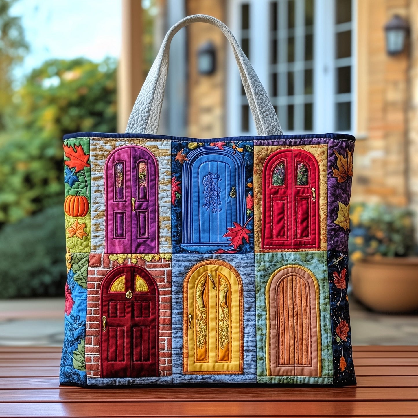 Everyday Doorway Quilted Tote Bag