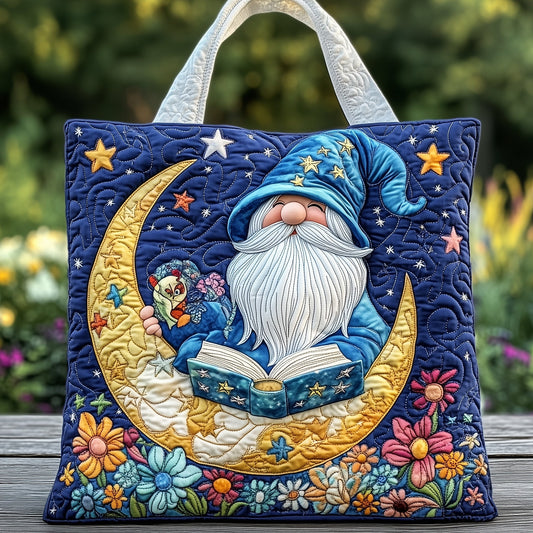 The Enchanted Gnome Quilted Tote