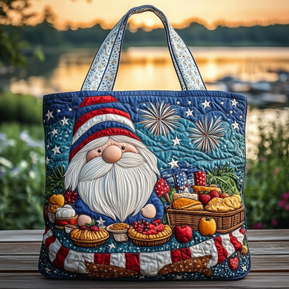 Festive Gnome Illustration Tote Bag