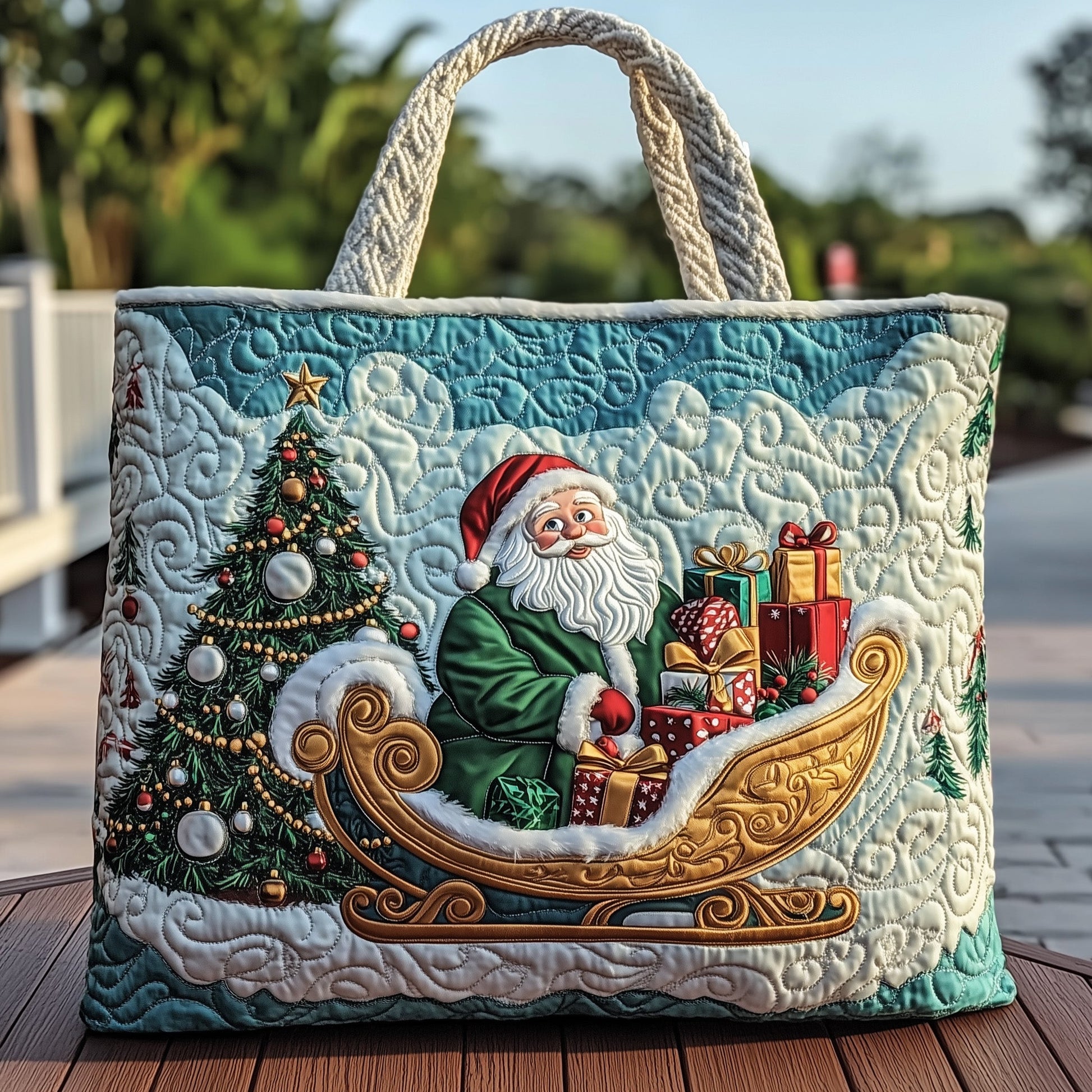 Everyday Clause Quilted Tote Bag