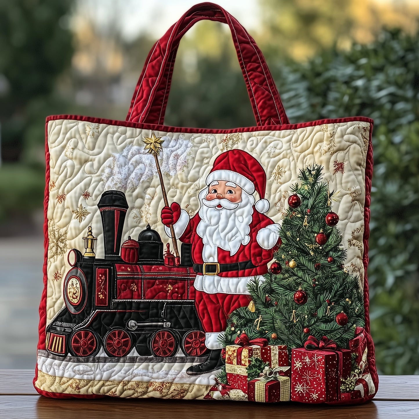 Santa Claus Christmas Tote Bag