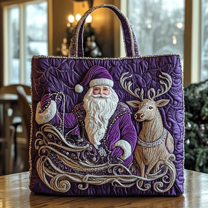 Santa Claus Reindeer Tote Bag