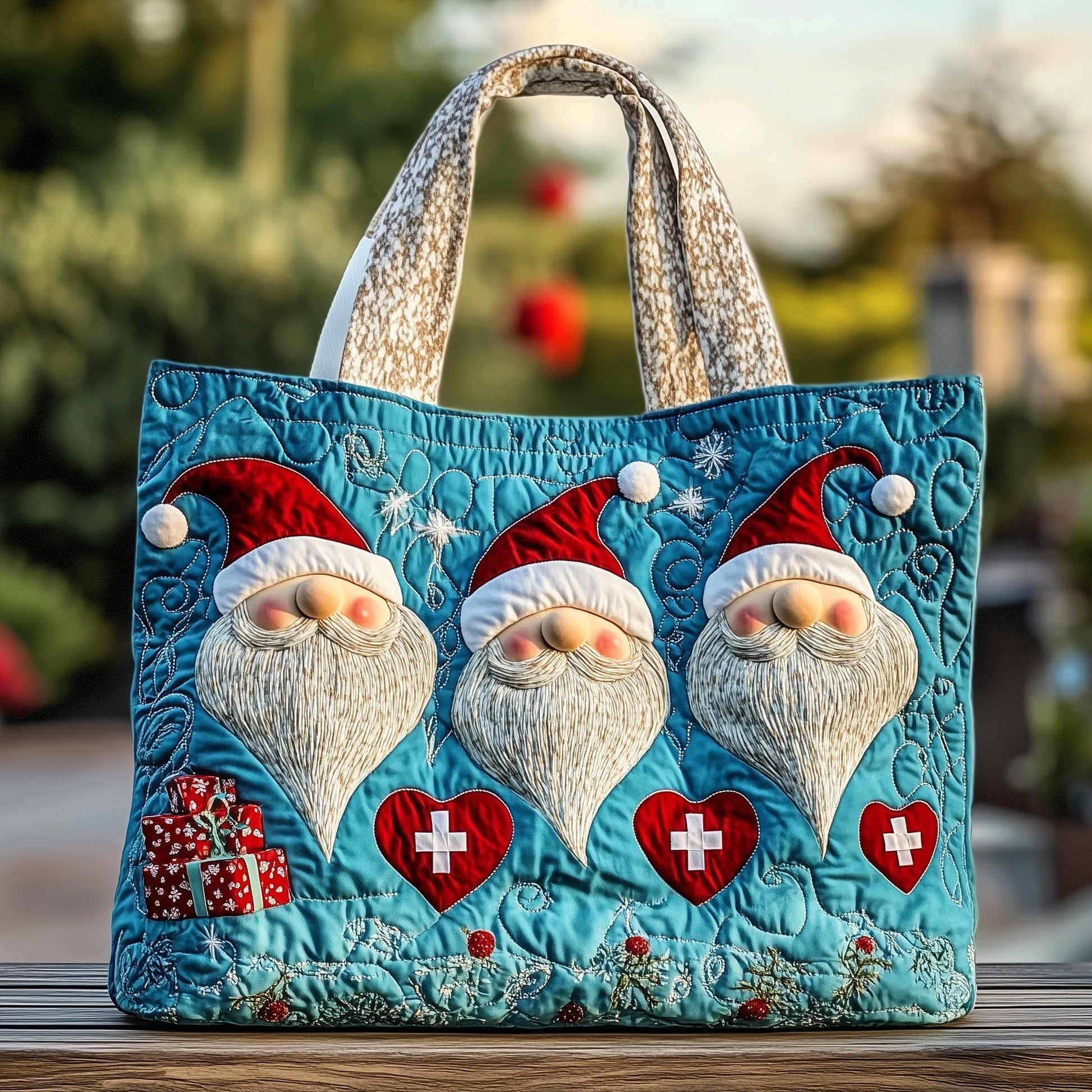 Everyday Holiday Nurse Quilted Tote